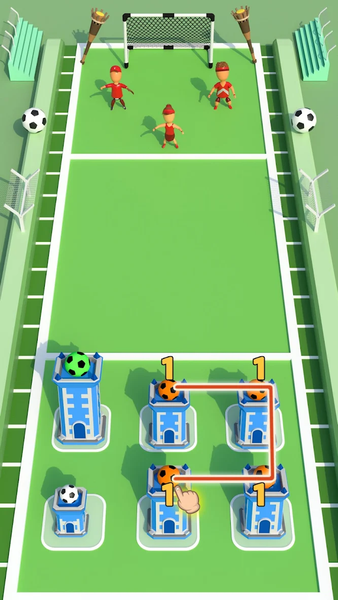 Kick Merge: Soccer Game 3D - Gameplay image of android game