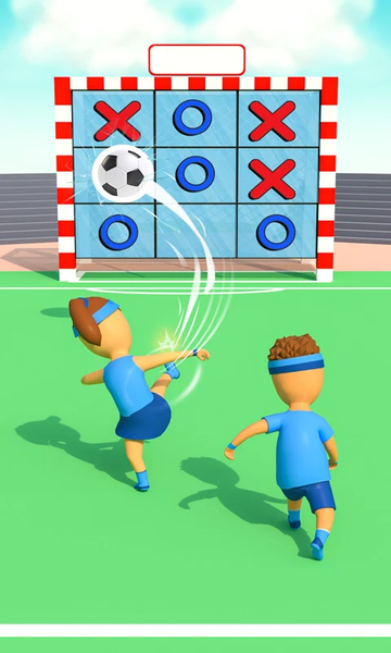 Tic Tac Toe- XOXO Football 3D - Gameplay image of android game