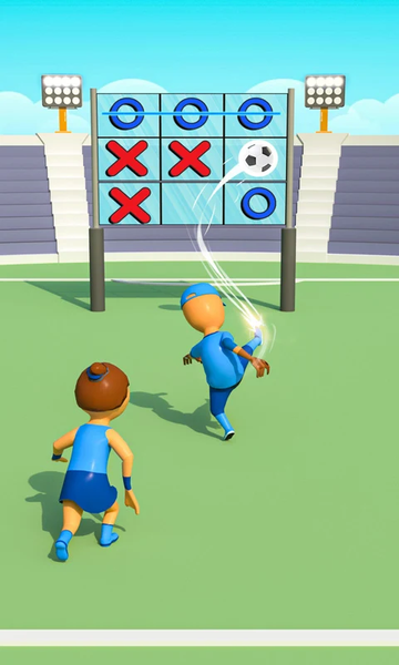 Tic Tac Toe- XOXO Football 3D - Gameplay image of android game