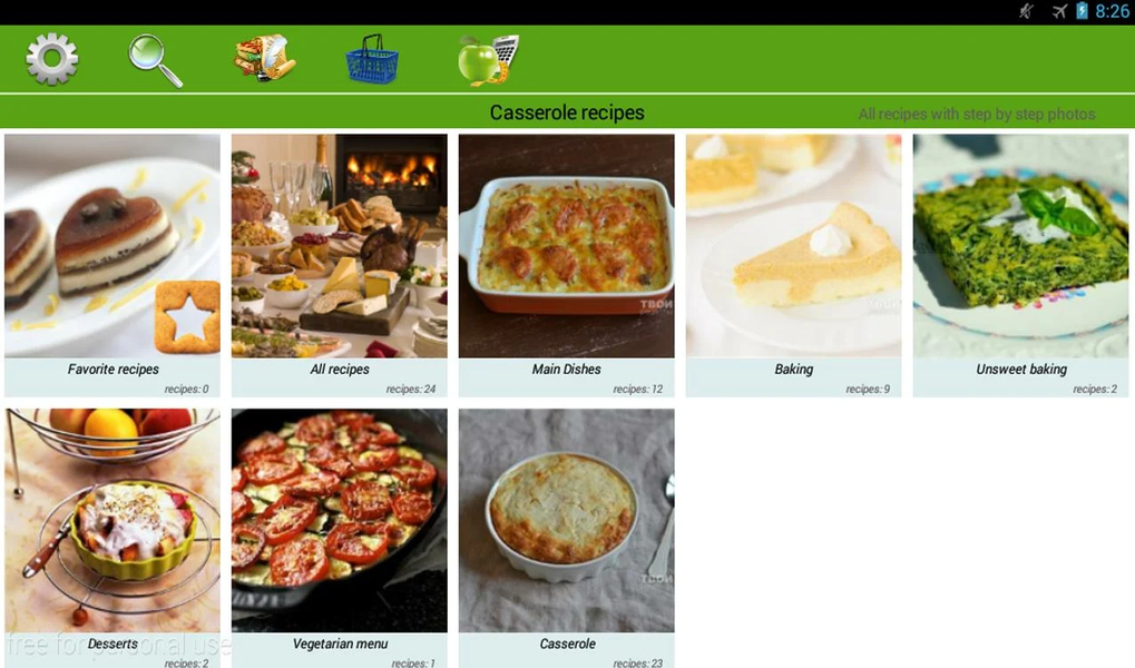 Casserole recipes - عکس برنامه موبایلی اندروید