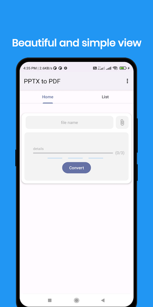 PPTX to PDF Converter - عکس برنامه موبایلی اندروید
