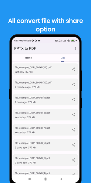 PPTX to PDF Converter - Image screenshot of android app