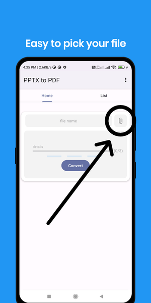 PPTX to PDF Converter - Image screenshot of android app