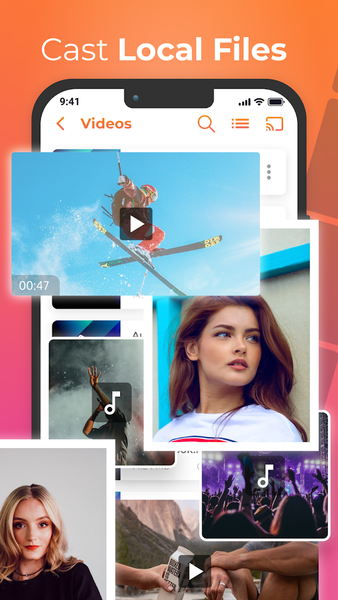 Cast to TV - Screen Mirroring - عکس برنامه موبایلی اندروید