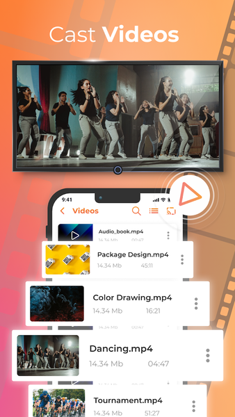 Cast to TV - Screen Mirroring - عکس برنامه موبایلی اندروید