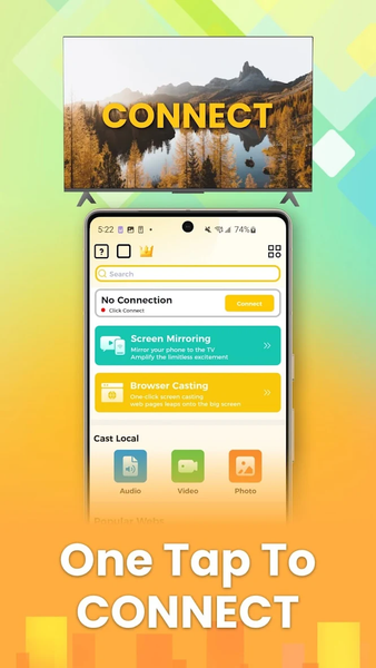 Cast to TV-Directcast TV - عکس برنامه موبایلی اندروید