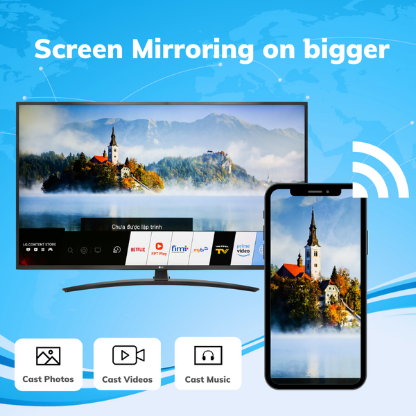 Cast To TV - Screen Mirroring - Image screenshot of android app