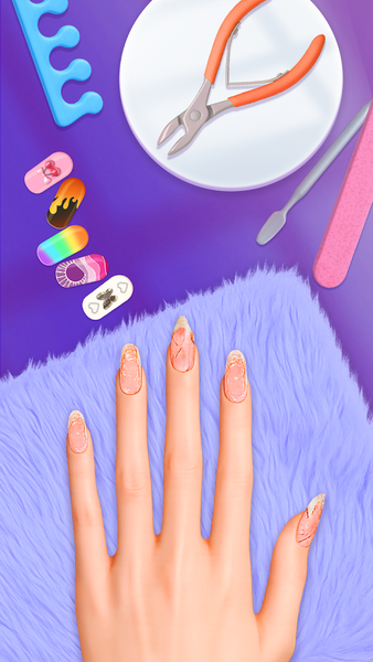 Nail Art Salon - Girls Game - عکس بازی موبایلی اندروید