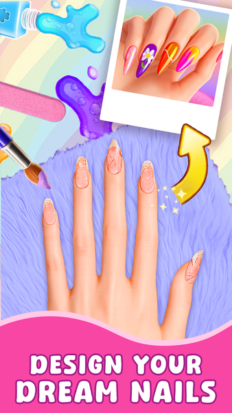 Nail Salon ۳D – Acrylic Art - عکس بازی موبایلی اندروید