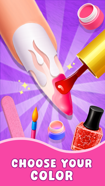 Nail Salon ۳D – Acrylic Art - عکس بازی موبایلی اندروید