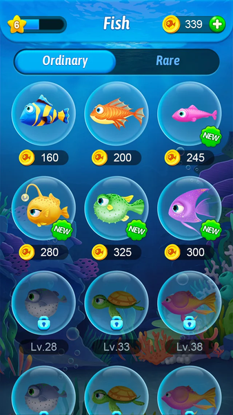 Solitaire Fish World-OceanTrip - عکس بازی موبایلی اندروید