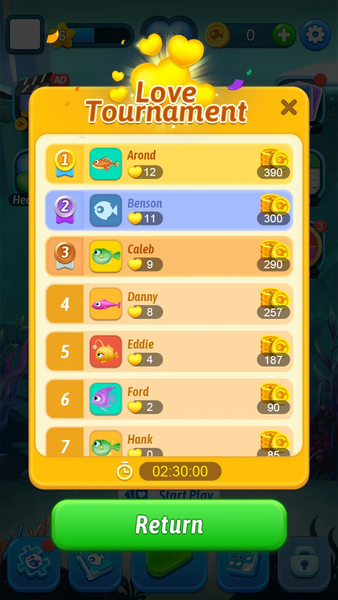 Solitaire Fish World-OceanTrip - عکس بازی موبایلی اندروید