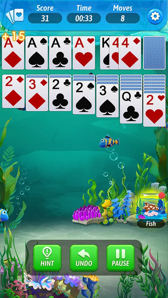 Solitaire Fish World-OceanTrip - عکس بازی موبایلی اندروید