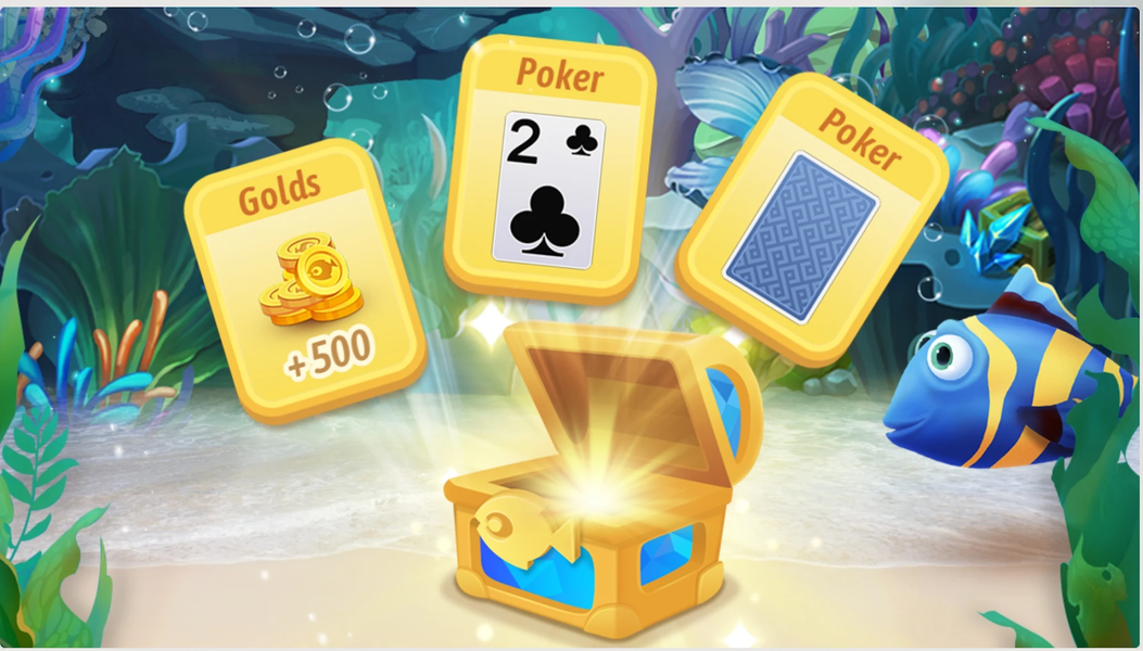 Solitaire Fish World-OceanTrip - عکس بازی موبایلی اندروید