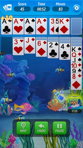 Solitaire Fish World-OceanTrip - عکس بازی موبایلی اندروید