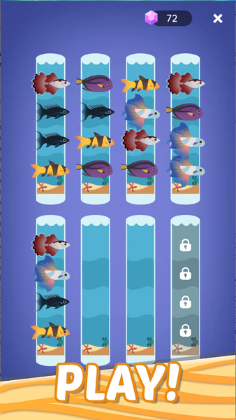 Merge Aquarium - Gameplay image of android game