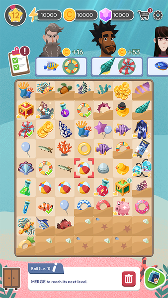 Merge Aquarium - Gameplay image of android game