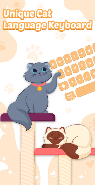 Cat Language Keyboard Filter - عکس برنامه موبایلی اندروید
