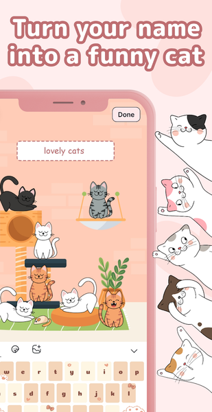 Cat Language Keyboard - عکس برنامه موبایلی اندروید