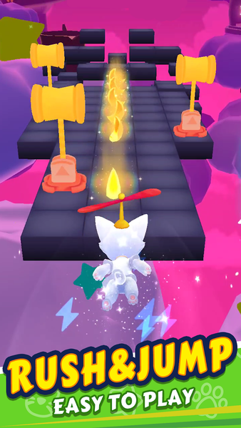 Cats' Melody Run - Gameplay image of android game