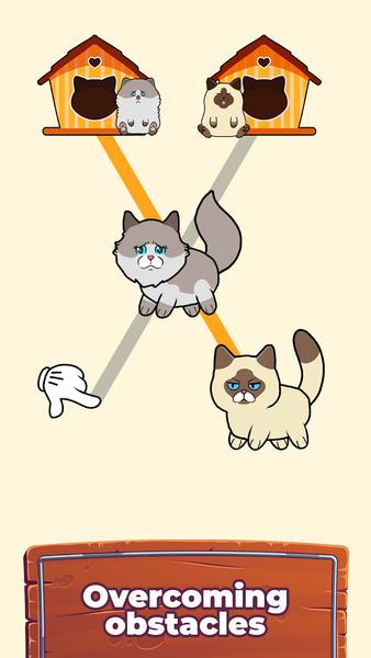 Cat Rush Puzzle: Draw To Save - عکس بازی موبایلی اندروید