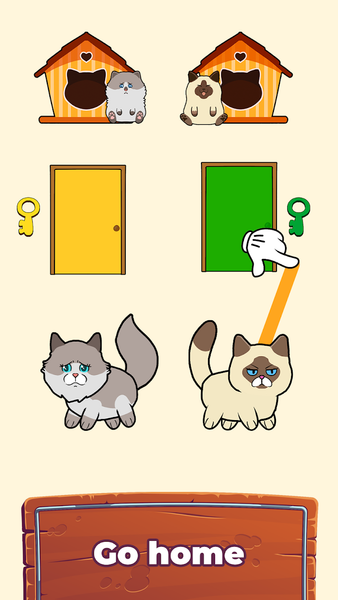 Cat Rush Puzzle: Draw To Save - عکس بازی موبایلی اندروید