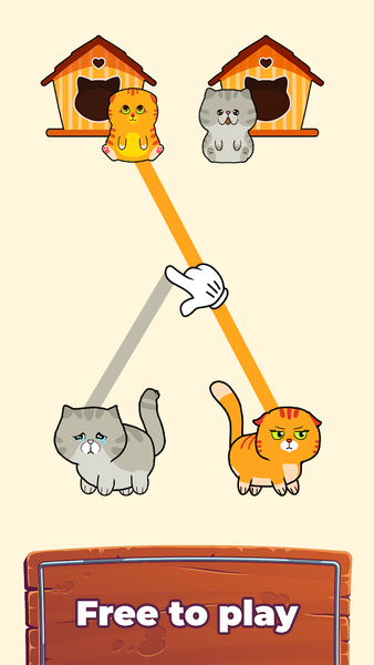 Cat Rush Puzzle: Draw To Save - عکس بازی موبایلی اندروید