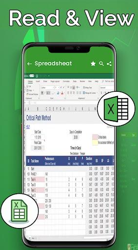 XLSX viewer: Excel Reader - عکس برنامه موبایلی اندروید