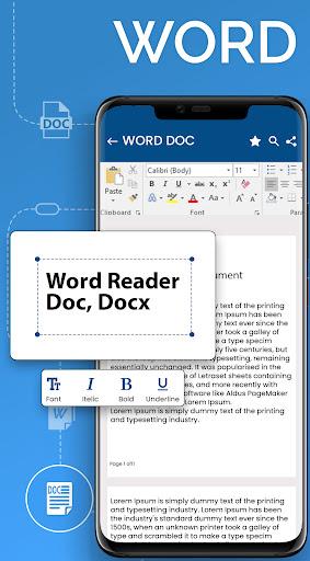 Docx reader & Word office - عکس برنامه موبایلی اندروید