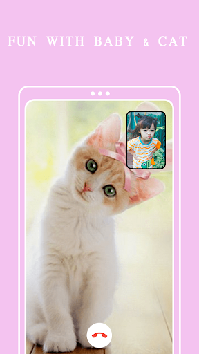 Cat Fake Video Call Cat Game - Image screenshot of android app