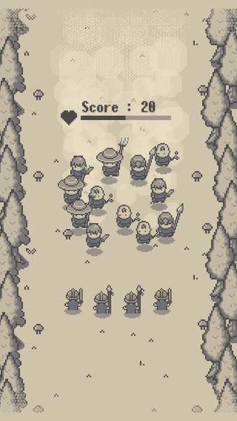 Retro Knights - Gameplay image of android game
