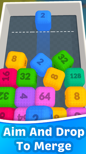 Number Blocks Merge - 2048 - Gameplay image of android game