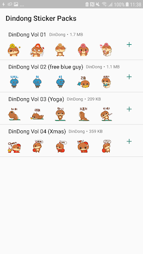 DinDong WhatsApp sticker - Image screenshot of android app