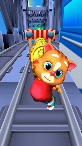 Cute Cat Simulator Run 3D - Gameplay image of android game