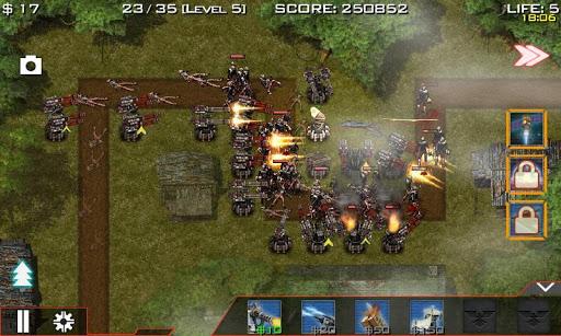 Global Defense: Zombie War - Gameplay image of android game