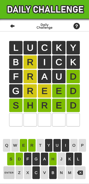 Wordzy : Daily Word Game - Gameplay image of android game