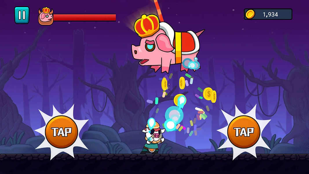 Dark Cave-Hero Trials - Gameplay image of android game