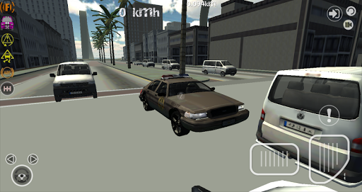 Police Car Driver Simulator 3D - Gameplay image of android game