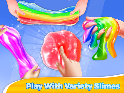 Fluffy Slime Maker DIY Rainbow Fun - Image screenshot of android app