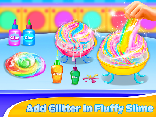 Fluffy Slime Maker DIY Rainbow Fun - Image screenshot of android app