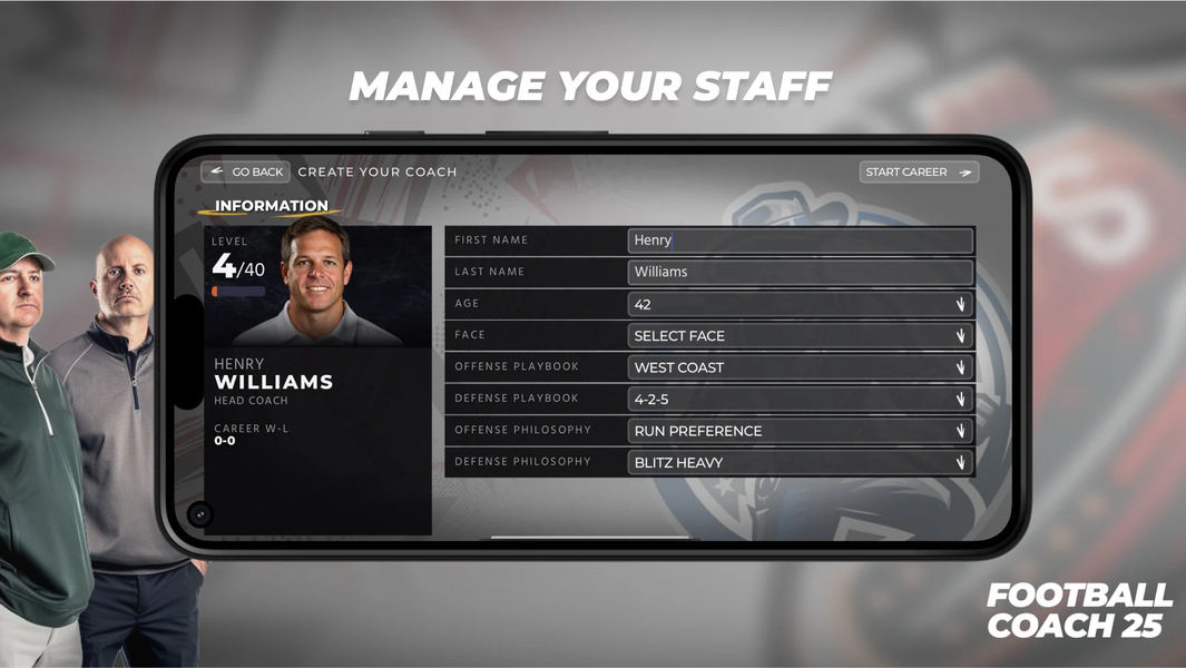 Football Coach '25 - Gameplay image of android game