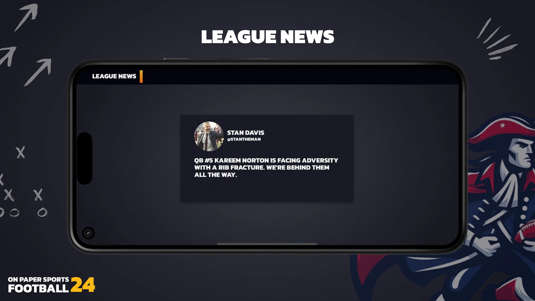 On Paper Sports Football '۲۴ - عکس بازی موبایلی اندروید