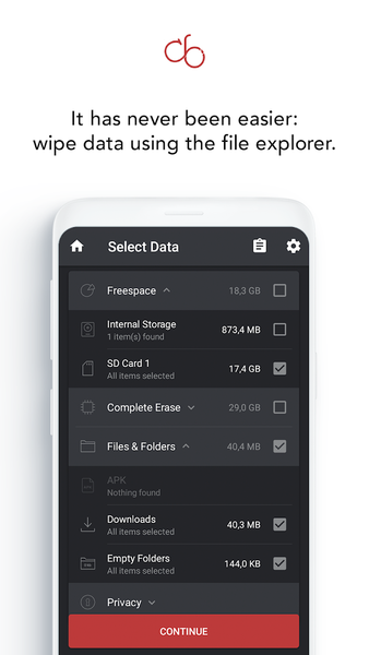 Data Eraser App - Wipe Data - Image screenshot of android app