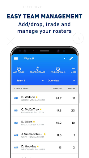 CBS Sports Fantasy - عکس برنامه موبایلی اندروید