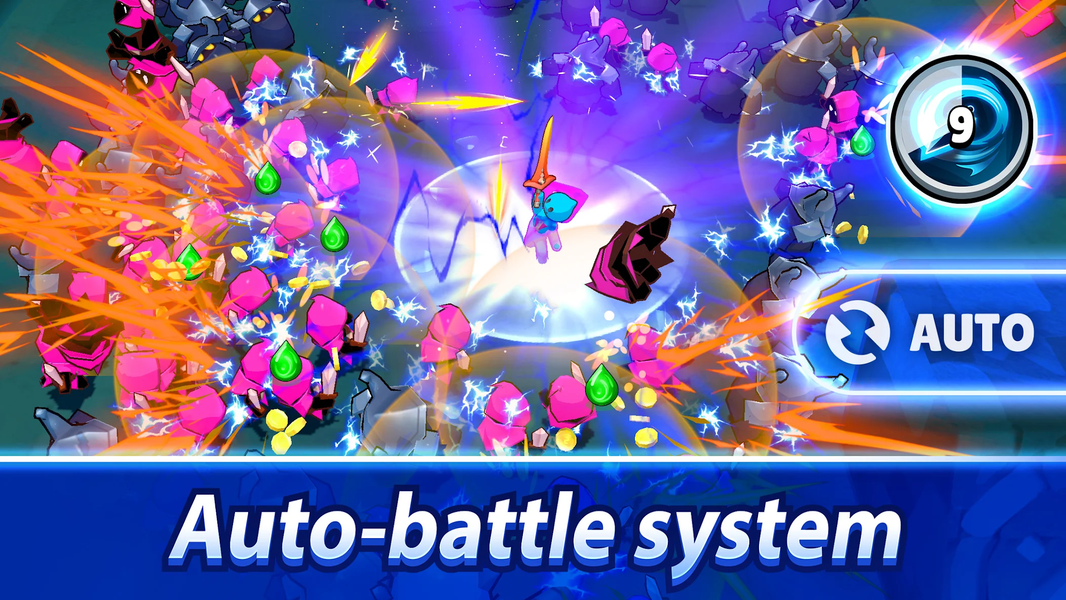 Smashero.io - Hack n slash RPG - Gameplay image of android game