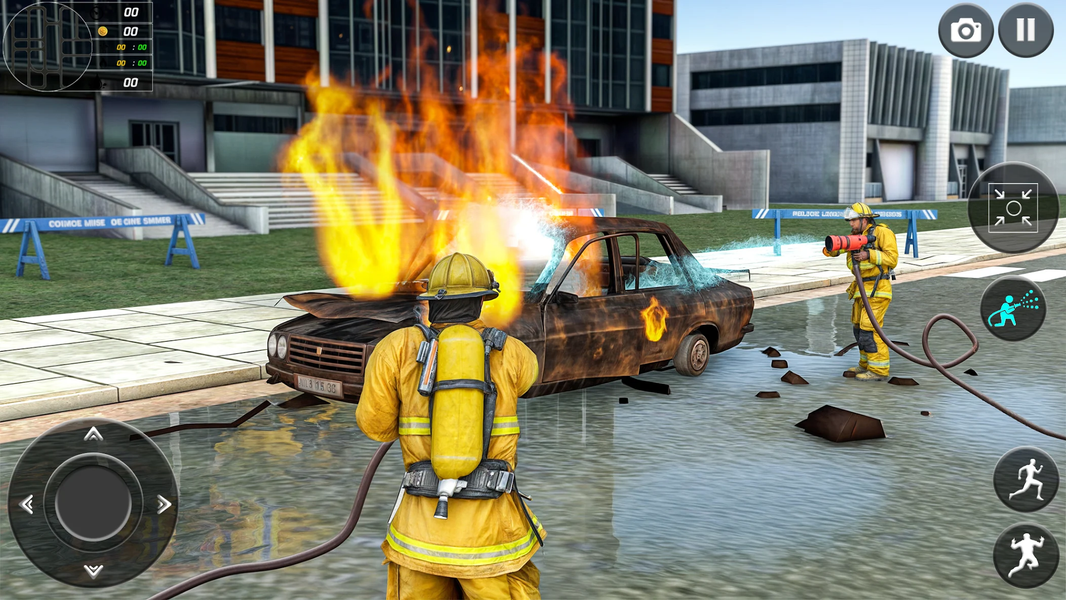 Fire Truck Sim Rescue Games 3D - عکس بازی موبایلی اندروید