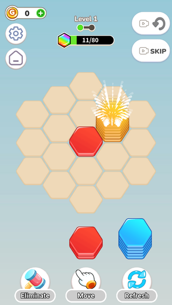 Hexa Realm - Color Sorting - Gameplay image of android game