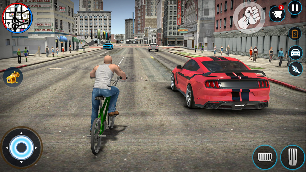 Gangster City Vegas Crime Game - Gameplay image of android game