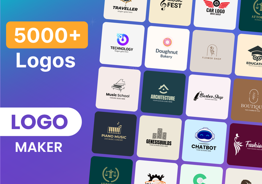 Logo Maker and Generator - عکس برنامه موبایلی اندروید