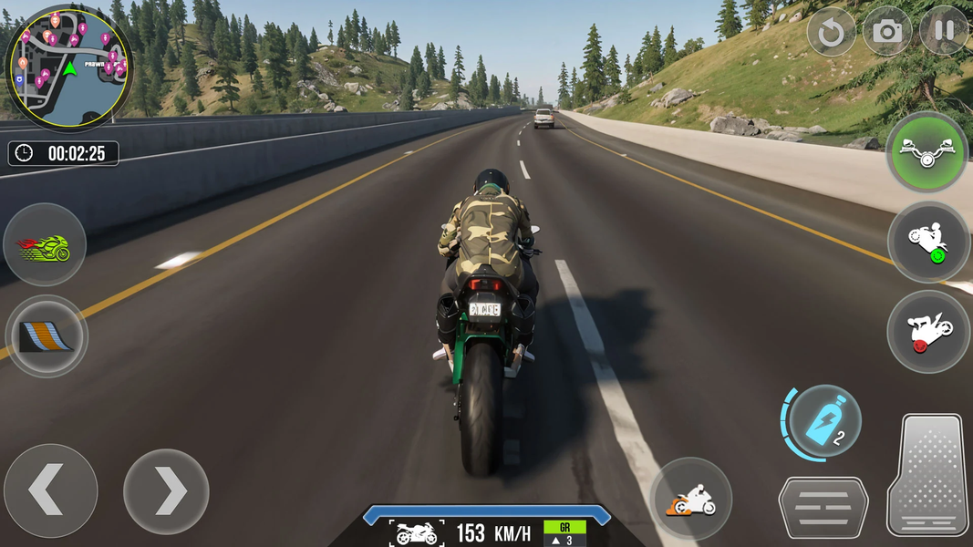Real Bike Driving Racing Games - Gameplay image of android game